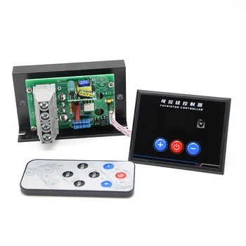 AC 220V 10000W 10KW SCR Digital Control Electronic Voltage Regulator with Isolated Power Supply+Buzzer+Infrared Remote Control
AC 220V 10000W 10KW SCR Digital Control Electronic Voltage Regulator with Isolated Power Supply+Buzzer+Infrared Remote Control