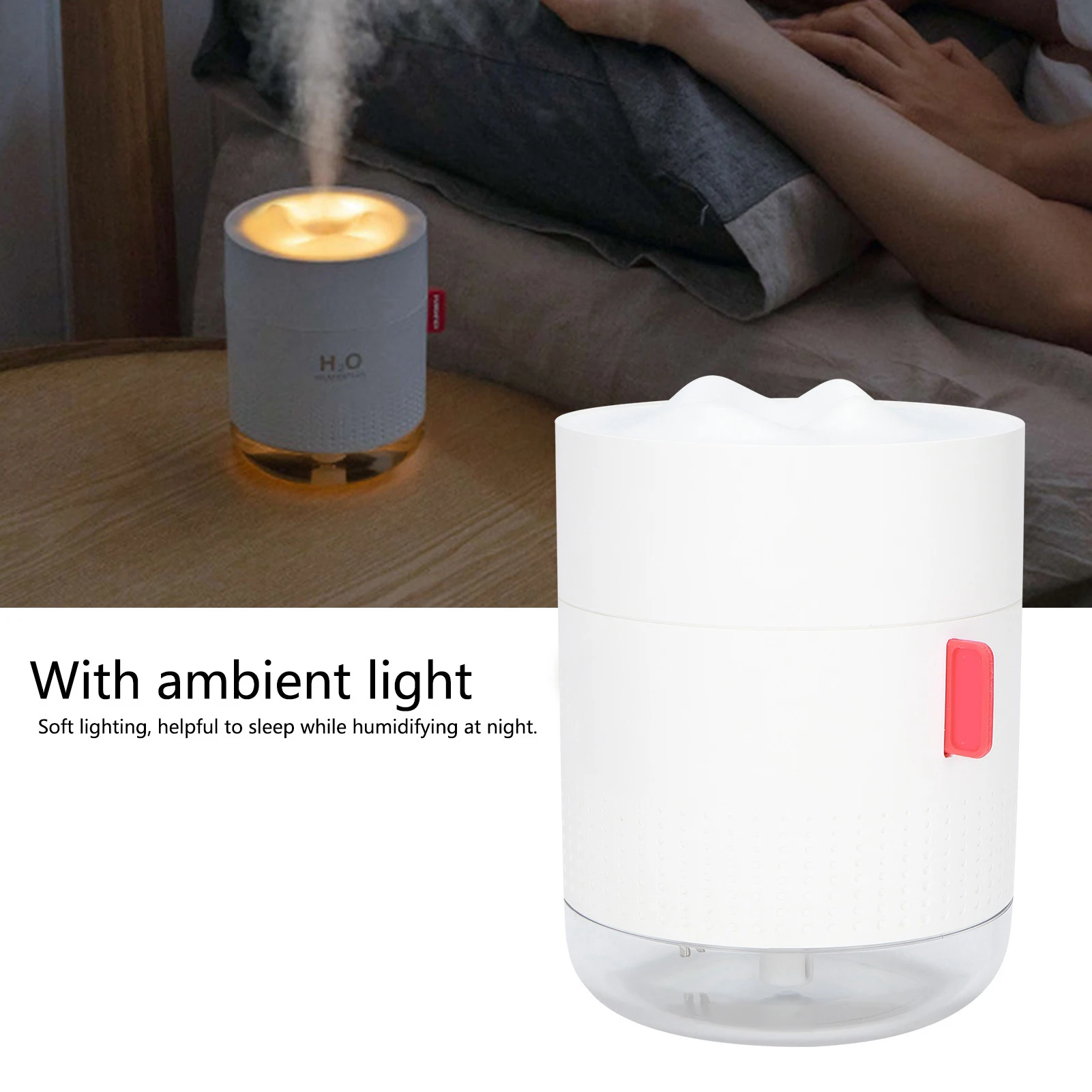 500ml Portable Desktop Mist Humidifier USB Powered Air Humidifier with Ambient Light for Home Office Use White
500ml Portable Desktop Mist Humidifier USB Powered Air Humidifier with Ambient Light for Home Office Use White