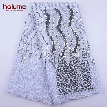 Kalume Pure White African Sequins Lace Fabric Latest French Mesh Nigerian Tulle Lace Fabric With Sequins For Wedding Party 2047
Kalume Pure White African Sequins Lace Fabric Latest French Mesh Nigerian Tulle Lace Fabric With Sequins For Wedding Party 2047