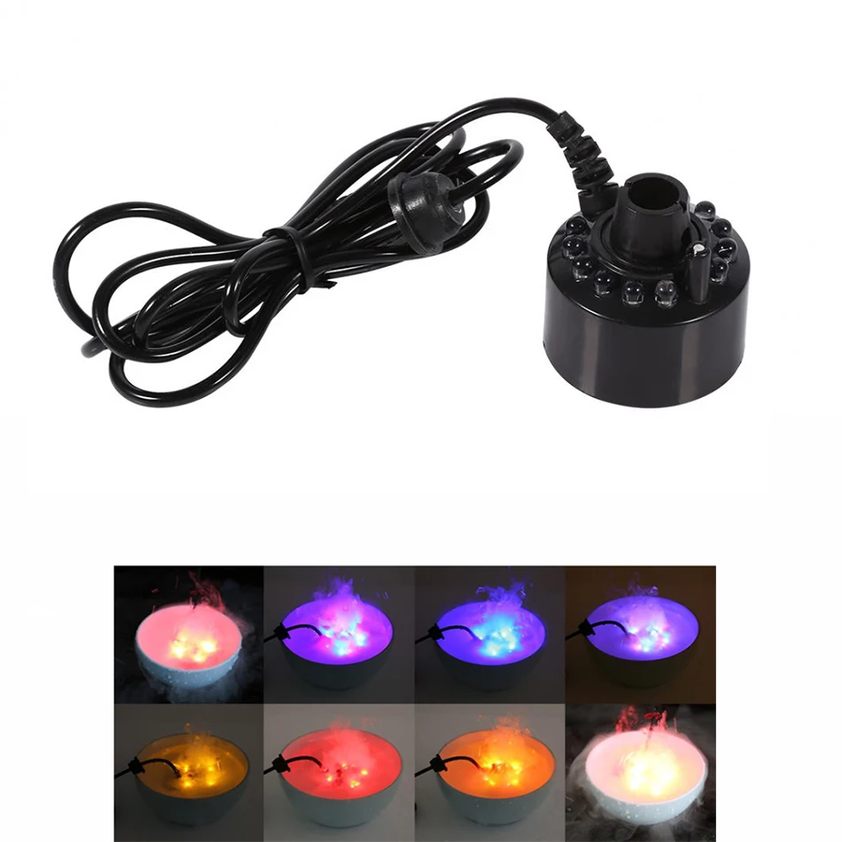 Ultrasonic Mist Maker Atomizer Fogger Water Humidifier Fountain Aquarium Pond LED Light Spray Air 24V Colorful Pool Landscape
Ultrasonic Mist Maker Atomizer Fogger Water Humidifier Fountain Aquarium Pond LED Light Spray Air 24V Colorful Pool Landscape