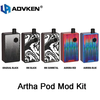 Original Advken Artha Pod Mod Kit 80W Ouput & 4.5ml pod cartridge Fit 0.3ohm/0.8ohm mesh coil Electronic Cigarette Box Mod Pod
Original Advken Artha Pod Mod Kit 80W Ouput & 4.5ml pod cartridge Fit 0.3ohm/0.8ohm mesh coil Electronic Cigarette Box Mod Pod