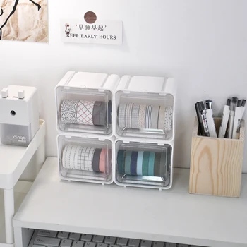 W&G white ins Japanese style mini tape storage box hand account girl desktop stationery and paper sticker finishing box
W&G white ins Japanese style mini tape storage box hand account girl desktop stationery and paper sticker finishing box