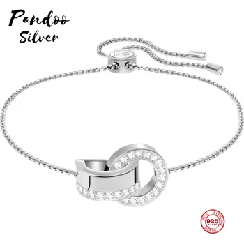 Fashion Charm Pure 925 Silver Original 1:1 Copy, Interlocking Modern Style Fresh And Elegant Bracelet Female Luxury Jewelry Gift
Fashion Charm Pure 925 Silver Original 1:1 Copy, Interlocking Modern Style Fresh And Elegant Bracelet Female Luxury Jewelry Gift