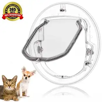 Cat Flap Door with 4 Way Lock Security Flap Door for Dog Cat Kitten Small Pet Gate Door Kit Cat Door
Cat Flap Door with 4 Way Lock Security Flap Door for Dog Cat Kitten Small Pet Gate Door Kit Cat Door