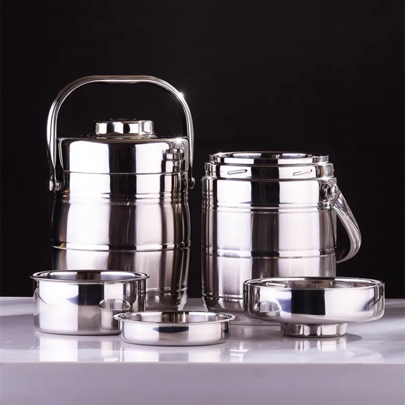 Stainless Steel Heat Preservation Lunch Box 3 Layer Super Capacity Japanese Bento Box School Office Camping Food Container
Stainless Steel Heat Preservation Lunch Box 3 Layer Super Capacity Japanese Bento Box School Office Camping Food Container
