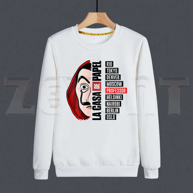 New La Casa De Papel Bella Ciao Fashion Printing Hoodies Men Women Autumn Money Heist House of Pape Sweatshirt Hip Hop Hoodies 
New La Casa De Papel Bella Ciao Fashion Printing Hoodies Men Women Autumn Money Heist House of Pape Sweatshirt Hip Hop Hoodies