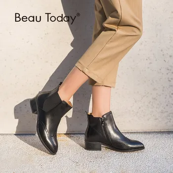 BeauToday Women Chelsea Boots Brand Top Quality Calf Leather Spring Autumn Ankle Length Ladies Brogue Boots Handmade 03241
BeauToday Women Chelsea Boots Brand Top Quality Calf Leather Spring Autumn Ankle Length Ladies Brogue Boots Handmade 03241