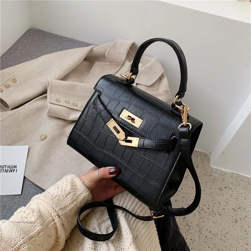 2019 Winter New Style WOMEN'S Bag Solid Color Korean-style Hand Trapezoid Square Bag Crocodile Pattern Lock Shoulder Bag Oblique
2019 Winter New Style WOMEN'S Bag Solid Color Korean-style Hand Trapezoid Square Bag Crocodile Pattern Lock Shoulder Bag Oblique
