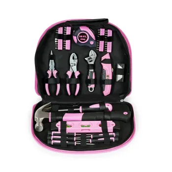 103PC Pink Tool Set Ladies Hand Tool Set with Easy Carrying Pouch Home Tool Set for DIY Home Maintenance
103PC Pink Tool Set Ladies Hand Tool Set with Easy Carrying Pouch Home Tool Set for DIY Home Maintenance