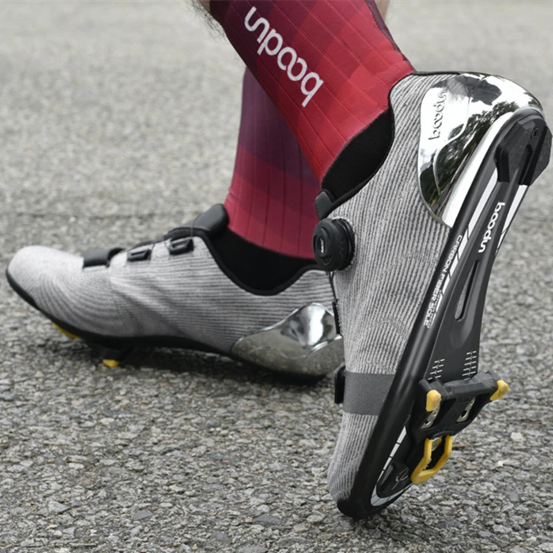 BOODUN Professional Men Cycling Shoes Road Bike Carbon Fiber Sole Racing Cycle Shoes Breathable Bicycle Self-Locking Cleat Shoes
BOODUN Professional Men Cycling Shoes Road Bike Carbon Fiber Sole Racing Cycle Shoes Breathable Bicycle Self-Locking Cleat Shoes