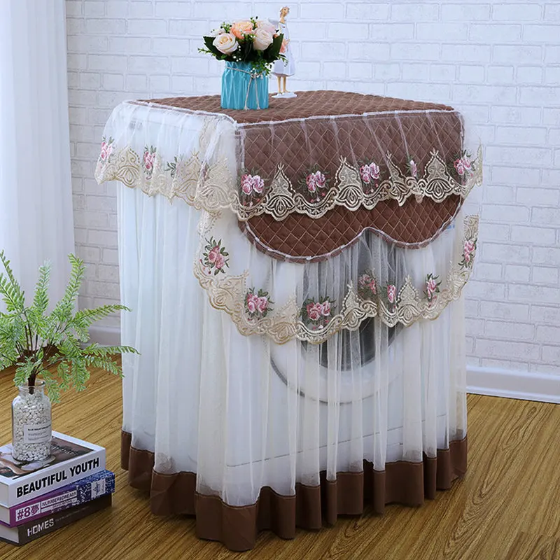 Romantic Lace Washing Machine Cover Dustproof Embroidery Floral Home Decor Protector Washing Machine Covers 60*60*85cm
Romantic Lace Washing Machine Cover Dustproof Embroidery Floral Home Decor Protector Washing Machine Covers 60*60*85cm