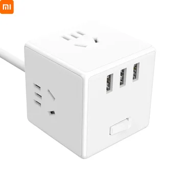 Xiaomi Mijia Rubik's Cube socket Charging Plug Power Strip Socket 3 USB 1.8 meter Standard Interface Extension 250V 2500W
Xiaomi Mijia Rubik's Cube socket Charging Plug Power Strip Socket 3 USB 1.8 meter Standard Interface Extension 250V 2500W