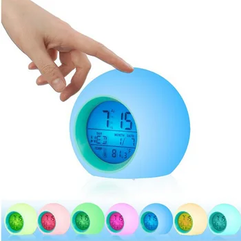 Natural Alarm Clock Creative LED Spherical Digital Display Alarm Clock Colorful Luminous Sound Calendar Lazy Wake Alarm Clock
Natural Alarm Clock Creative LED Spherical Digital Display Alarm Clock Colorful Luminous Sound Calendar Lazy Wake Alarm Clock