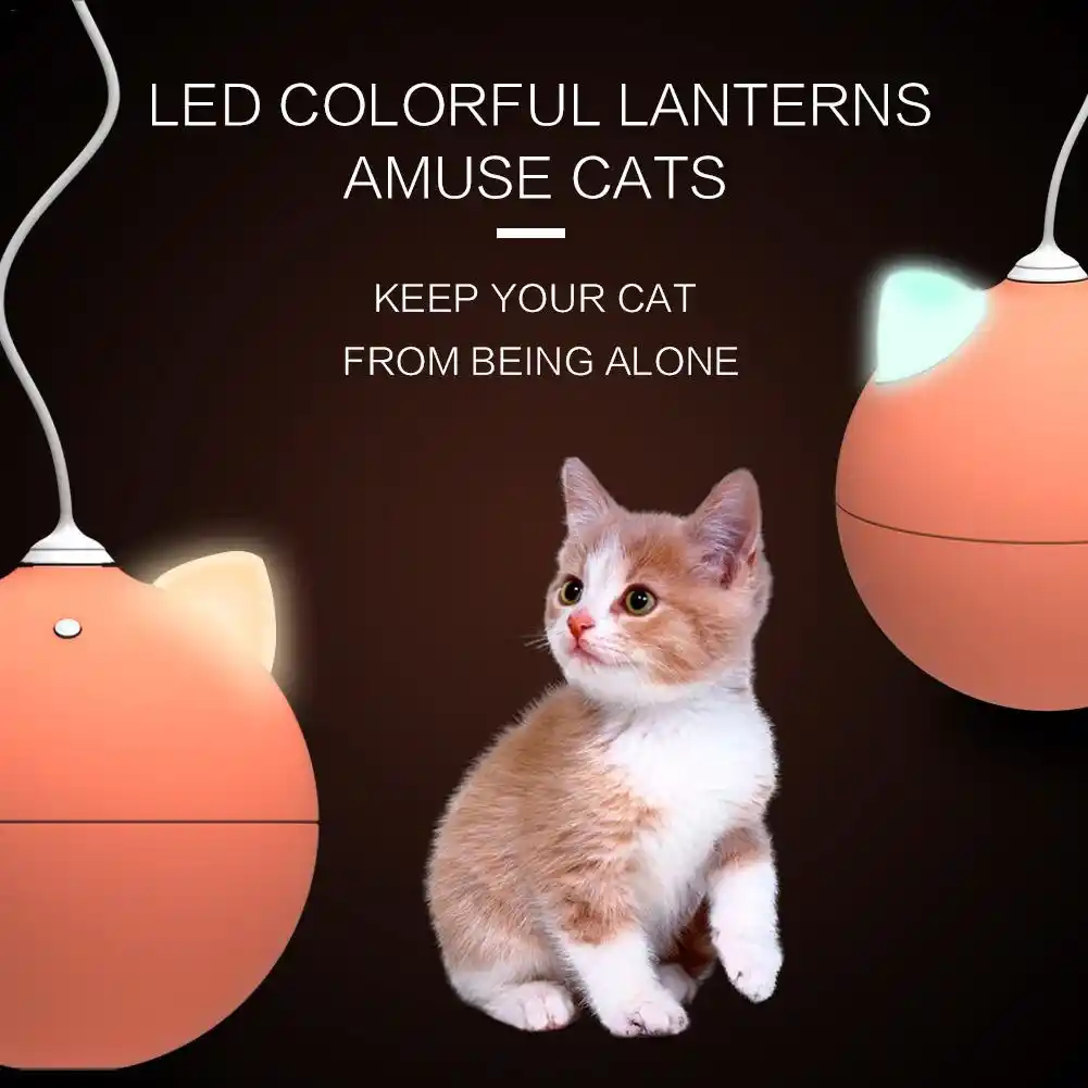 flash ball automatic intelligent cycle funny cat rod badminton