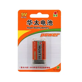 HUATAI 6F22 1 Pcs 9V Battery High-capacity Zinc-manganese Dry Cell Battery Replacement Mercury-free Battery for Microphone Toys
HUATAI 6F22 1 Pcs 9V Battery High-capacity Zinc-manganese Dry Cell Battery Replacement Mercury-free Battery for Microphone Toys