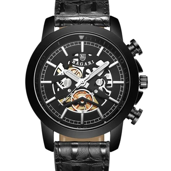 brand BAGARI Leather Openwork Waterproof Quartz Business Sports Reloj Hombre Men's Clock Relogio Masculino
brand BAGARI Leather Openwork Waterproof Quartz Business Sports Reloj Hombre Men's Clock Relogio Masculino