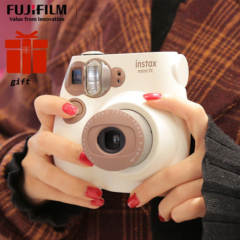 Fujifilm instax mini7c Fuji Polaroid Camera рождественские подарки Мини 7c мгновенная фотография