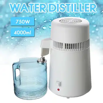 4L 750W 220V/110VHousehold Pure Water Distiller Electric Stainless Steel Water Purifier Container Filter Distilled Water Machine 
4L 750W 220V/110VHousehold Pure Water Distiller Electric Stainless Steel Water Purifier Container Filter Distilled Water Machine