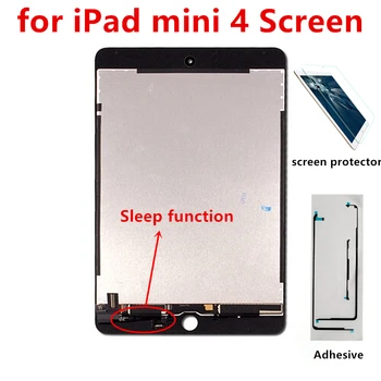 LCD Screen for iPad Mini 4 Display and Touch Digitizer Assembly Combo with Adhesive+Sleep function A1538 A1550,Black White
LCD Screen for iPad Mini 4 Display and Touch Digitizer Assembly Combo with Adhesive+Sleep function A1538 A1550,Black White