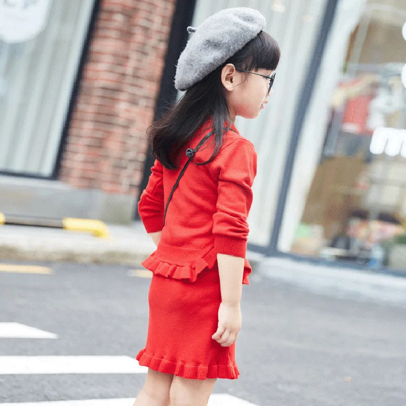 2019 Autumn New Style Korean Girls Solid Color Long Sleeve Sweater Wrapped Skirt Knitted Piece Children Set 19001
2019 Autumn New Style Korean Girls Solid Color Long Sleeve Sweater Wrapped Skirt Knitted Piece Children Set 19001