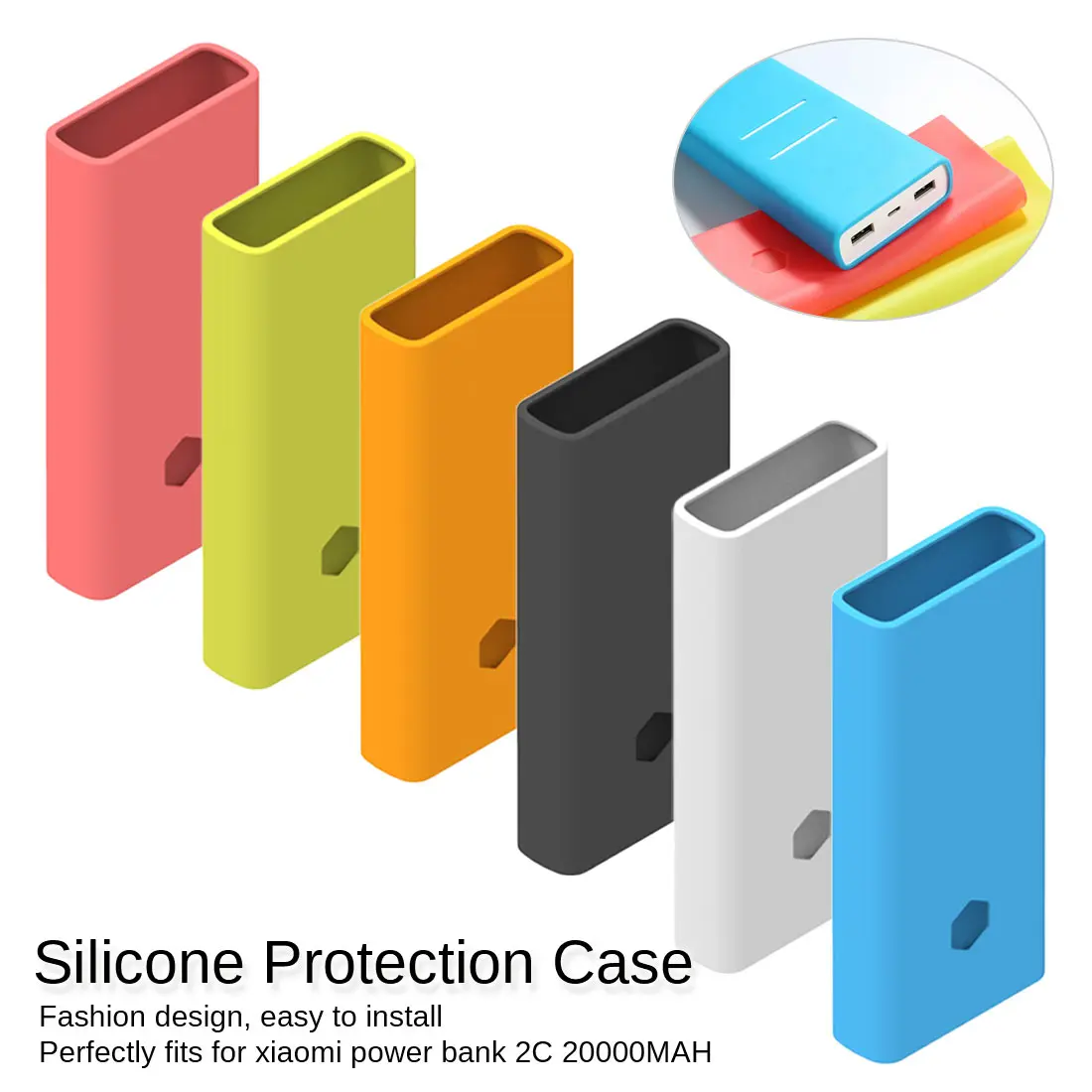 Power Bank Silicone Case For Xiaomi Shell Rubber Protective Cover For Xiaomi Power Bank Accessories Color Random 20000mah 2C
Power Bank Silicone Case For Xiaomi Shell Rubber Protective Cover For Xiaomi Power Bank Accessories Color Random 20000mah 2C