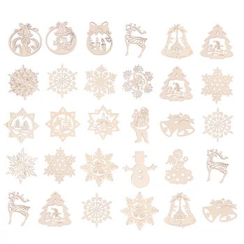 50PCS Hanging Pendants Christmas Creative Wooden Chips Party Adornment for House
50PCS Hanging Pendants Christmas Creative Wooden Chips Party Adornment for House