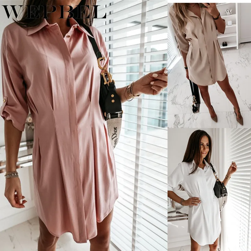 WEPBEL Women Summer Loose Long Shirt Turn Down Chiffon Irregular Button Shirt Top Casual Solod Color Long Sleeve Shirts
WEPBEL Women Summer Loose Long Shirt Turn Down Chiffon Irregular Button Shirt Top Casual Solod Color Long Sleeve Shirts