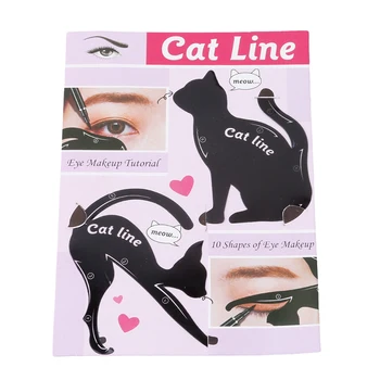 Makeup Tools New Eyebrow Stencils Cat Eyeliner Model Stencil Kit Guide Template Maquiagem Double Wing Eye Shadow Frame Card
Makeup Tools New Eyebrow Stencils Cat Eyeliner Model Stencil Kit Guide Template Maquiagem Double Wing Eye Shadow Frame Card