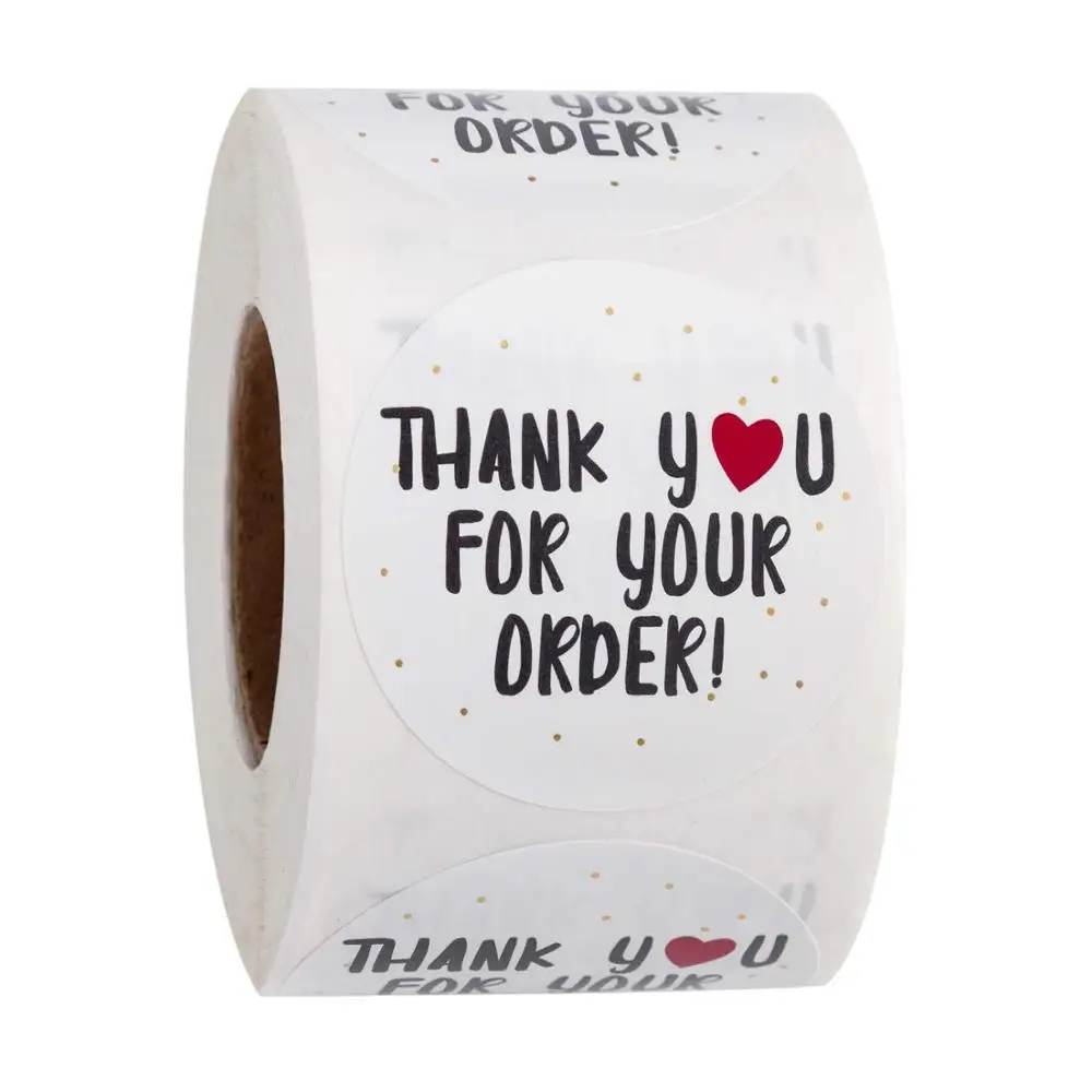 500pcs round thank you for your order sticker Heart Thanks for Shopping Small Shop Local Handmade sticker white labels sticker
500pcs round thank you for your order sticker Heart Thanks for Shopping Small Shop Local Handmade sticker white labels sticker