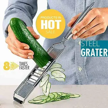 Multi-purpose Vegetable Slicer Portable Stainless Steel Shredder Cutter Grater Slicer Handheld Grater Adjustable Kitchen Tool
Multi-purpose Vegetable Slicer Portable Stainless Steel Shredder Cutter Grater Slicer Handheld Grater Adjustable Kitchen Tool