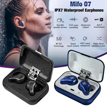 Mifo O7 Double Balanced Wireless Earphone Noise Cancelling TWS Bluetooth Headphone IPX7 Waterproof with Mic and Charging Case 
Mifo O7 Double Balanced Wireless Earphone Noise Cancelling TWS Bluetooth Headphone IPX7 Waterproof with Mic and Charging Case