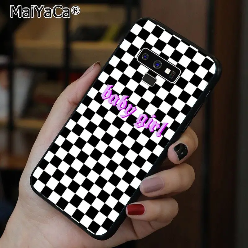 Black and white chess board