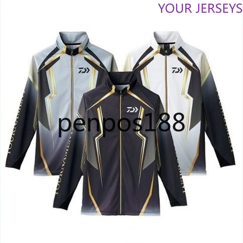 Daiwa Long Sleeve Fishing Jacket Shirts Breathable Outdoor Sunscreen Coat Quick Dry Fisherman T-Shirt Zipper Jersey 
Daiwa Long Sleeve Fishing Jacket Shirts Breathable Outdoor Sunscreen Coat Quick Dry Fisherman T-Shirt Zipper Jersey