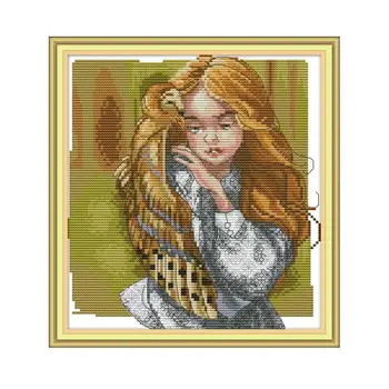 Girls and Owls Cross Stitch Patterns 14ct 11ct Count Fabric Printed Canvas Cross Stitch Embroidery Kits DIY Handmade Needlework
Girls and Owls Cross Stitch Patterns 14ct 11ct Count Fabric Printed Canvas Cross Stitch Embroidery Kits DIY Handmade Needlework