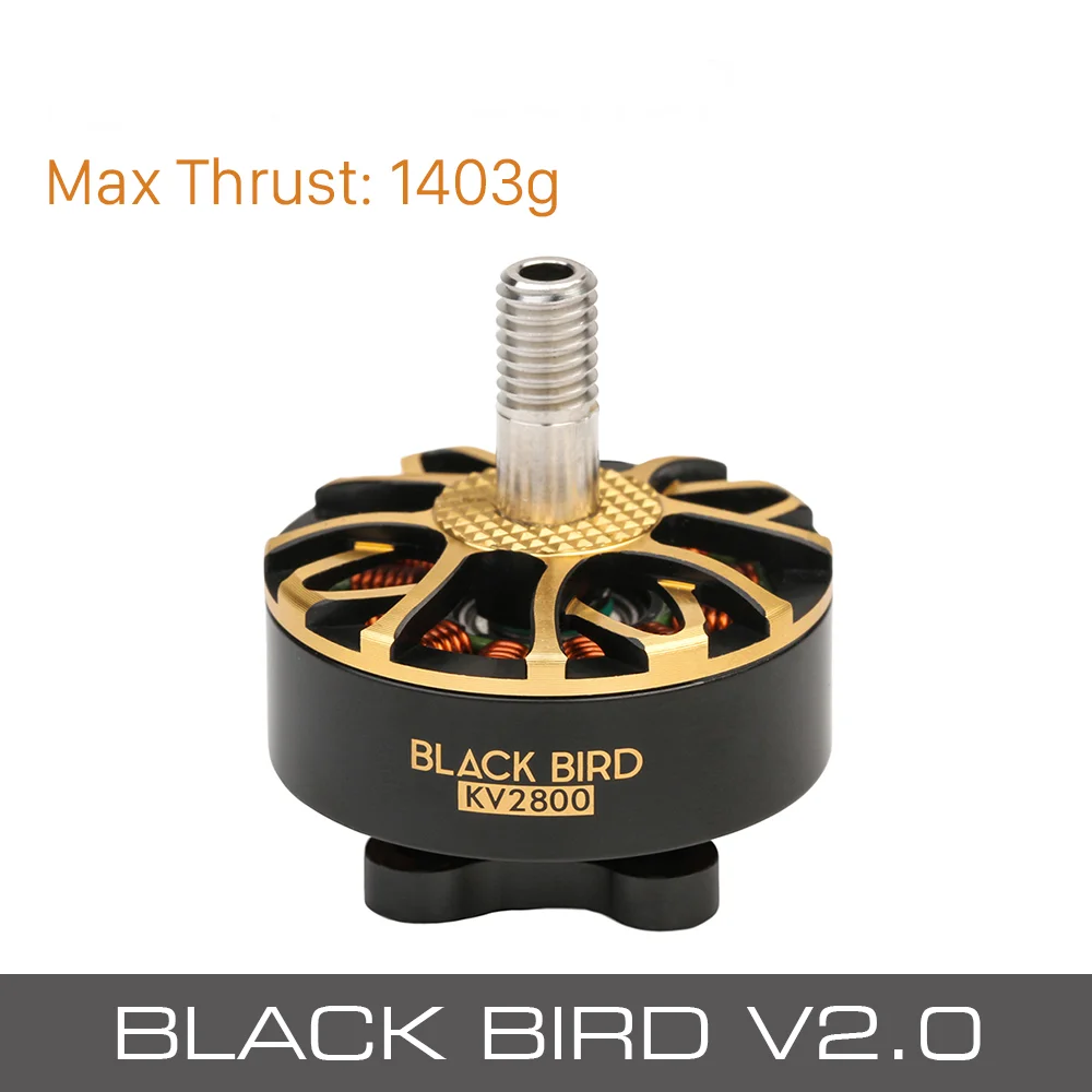 T-MOTOR черная птица 2207 V2 KV1950 KV2800 бесщеточный двигатель FPV Чемпион кобрендинг для