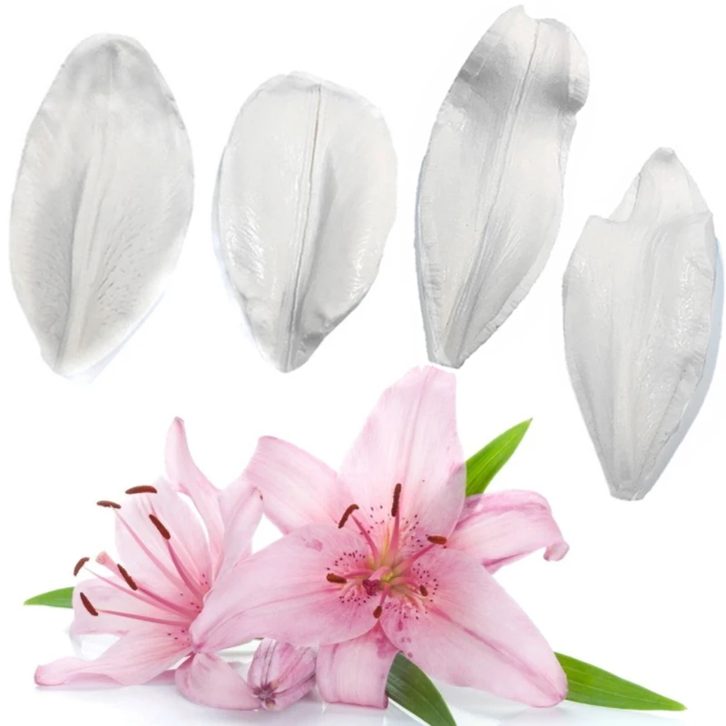 

Lily Petals Molds Fondant Cakes Decorating Tools Silicone Moulds Sugarcrafts Chocolate Baking Tools For Cakes Gumpaste Form
