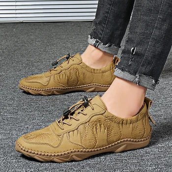 Men Casual Shoes genuine Leather Brand Men's Shoes British Style Business sneakers Flat Shoes Breathable Office Comfy Men shoes
Men Casual Shoes genuine Leather Brand Men's Shoes British Style Business sneakers Flat Shoes Breathable Office Comfy Men shoes
