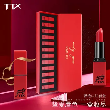 TTX New Products Luxury Yan Lipstick Set Matte Fog Surface Moisturizing Waterproof Extended Moisturization 12-Color Set
TTX New Products Luxury Yan Lipstick Set Matte Fog Surface Moisturizing Waterproof Extended Moisturization 12-Color Set