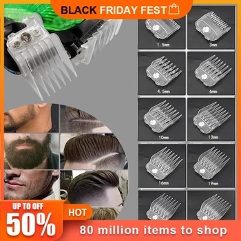10Pcs Hair clipper transparent electric clipper card sleeve limit comb universal clipper gradient positioning comb
10Pcs Hair clipper transparent electric clipper card sleeve limit comb universal clipper gradient positioning comb