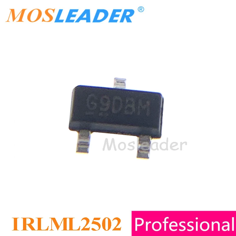 Mosleader IRLML2502 SOT23 1000 шт. IRLML2502TRPBF IRLML2502TR IRLML2502PBF N-Channel 20V Китай высокое качество |