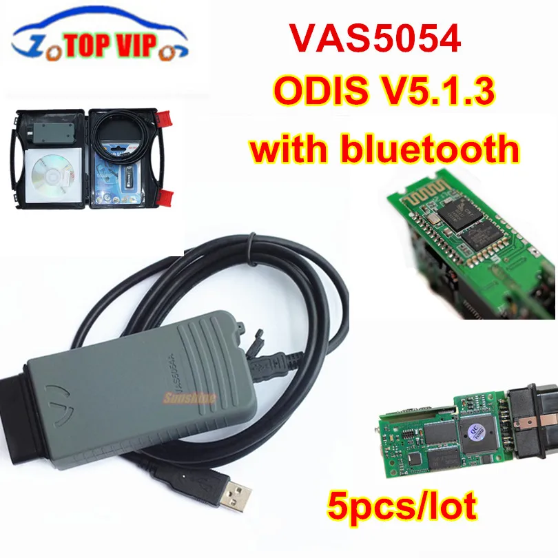 5pcs/lot DHL free V19 VAS5054 Bluetooth ODIS V5.1.3 Support UDS Diagnostic Tool VAS 5054 no oki + Plastic Box best Price
5pcs/lot DHL free V19 VAS5054 Bluetooth ODIS V5.1.3 Support UDS Diagnostic Tool VAS 5054 no oki + Plastic Box best Price