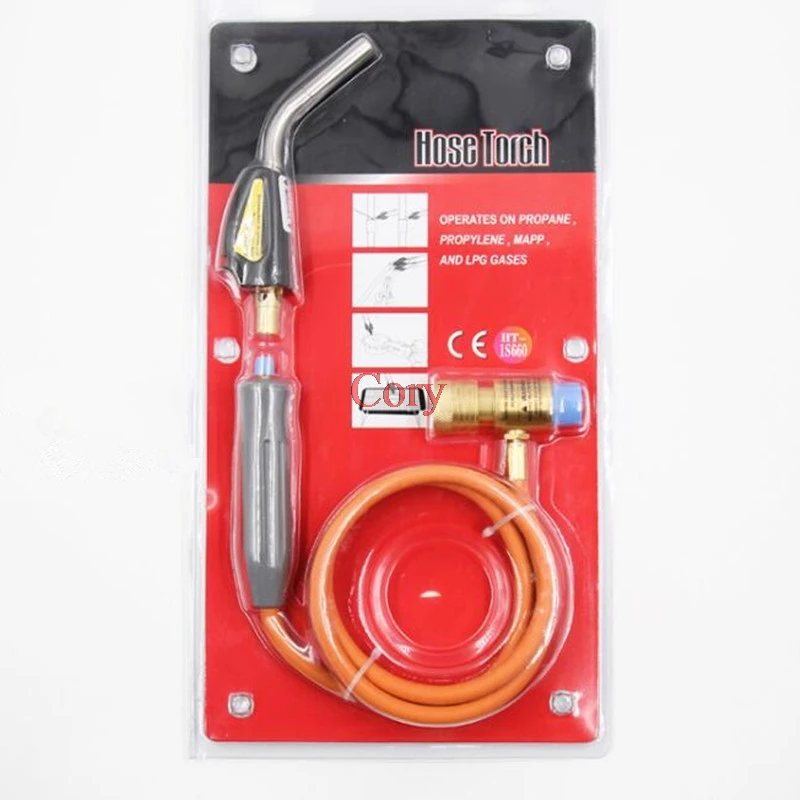 1PC 1.5m Hose Torch Operates On Propane,Propylene,MAPP,And LPG Gases Braze Welding Torch Self Ignition connection Torch Hand
1PC 1.5m Hose Torch Operates On Propane,Propylene,MAPP,And LPG Gases Braze Welding Torch Self Ignition connection Torch Hand