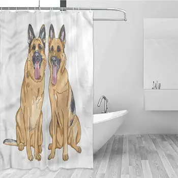Home Décor Waterproof Fabric Bathroom Shower Curtain Extra Long, Machine Washable, 72 inch Long, 48" x 72", German Shepherd, 
Home Décor Waterproof Fabric Bathroom Shower Curtain Extra Long, Machine Washable, 72 inch Long, 48" x 72", German Shepherd,