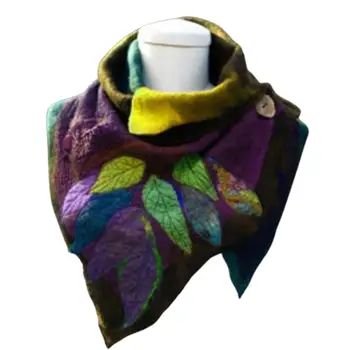 Vintage 2020 Scarf Women Autumn Winter Leaf Print Soft Wrap Irregular Scarf Button Warm Shawl Scarf Multi-purpose
Vintage 2020 Scarf Women Autumn Winter Leaf Print Soft Wrap Irregular Scarf Button Warm Shawl Scarf Multi-purpose