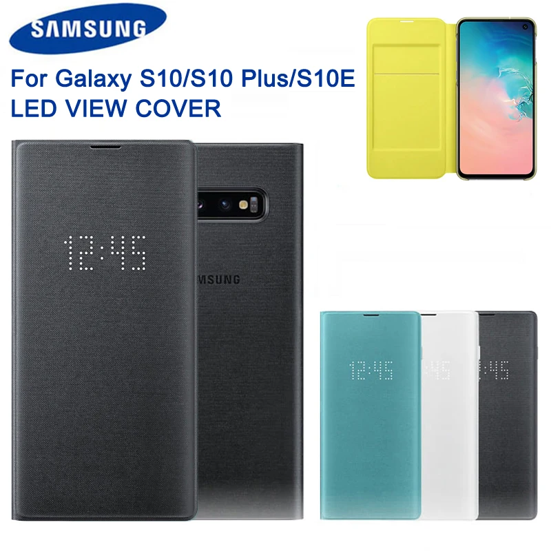 Оригинальный светодиодный чехол для телефона обложка Samsung Galaxy S10 X SM G9730 + Plus G9750 S10e E