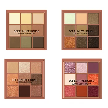 Professional eye Makeup 3CE eunhye house 9 Colors Eyeshadow Palette Smoky Matte shiny nude pumpkin color Eye shadow Cosmetics
Professional eye Makeup 3CE eunhye house 9 Colors Eyeshadow Palette Smoky Matte shiny nude pumpkin color Eye shadow Cosmetics