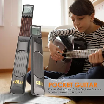 Pocket Guitar 6 Strings Trainer Beginner Practice Tool/Portable with Chord Chart Screen Finger Exerciser Beginner Practice Tool
Pocket Guitar 6 Strings Trainer Beginner Practice Tool/Portable with Chord Chart Screen Finger Exerciser Beginner Practice Tool