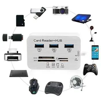 USB 2.0 HUB Adapter to 3 USB 3.0 MS M2 TF Memory Card Reader Converter Splitter Data Transmission Rate up to 480 BPS
USB 2.0 HUB Adapter to 3 USB 3.0 MS M2 TF Memory Card Reader Converter Splitter Data Transmission Rate up to 480 BPS