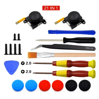 Pry Tool Game Console Analog 3D Replacement Joystick Repair Kit Practical Durable With Screwdriver Tools Brush For Switch/Lite
Pry Tool Game Console Analog 3D Replacement Joystick Repair Kit Practical Durable With Screwdriver Tools Brush For Switch/Lite