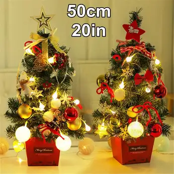 50cm Table Christmas Tree LED Nightlight Decoration String Light Pine Tree Mini Xmas Tree Set Christmas Decoration New Year Gift
50cm Table Christmas Tree LED Nightlight Decoration String Light Pine Tree Mini Xmas Tree Set Christmas Decoration New Year Gift
